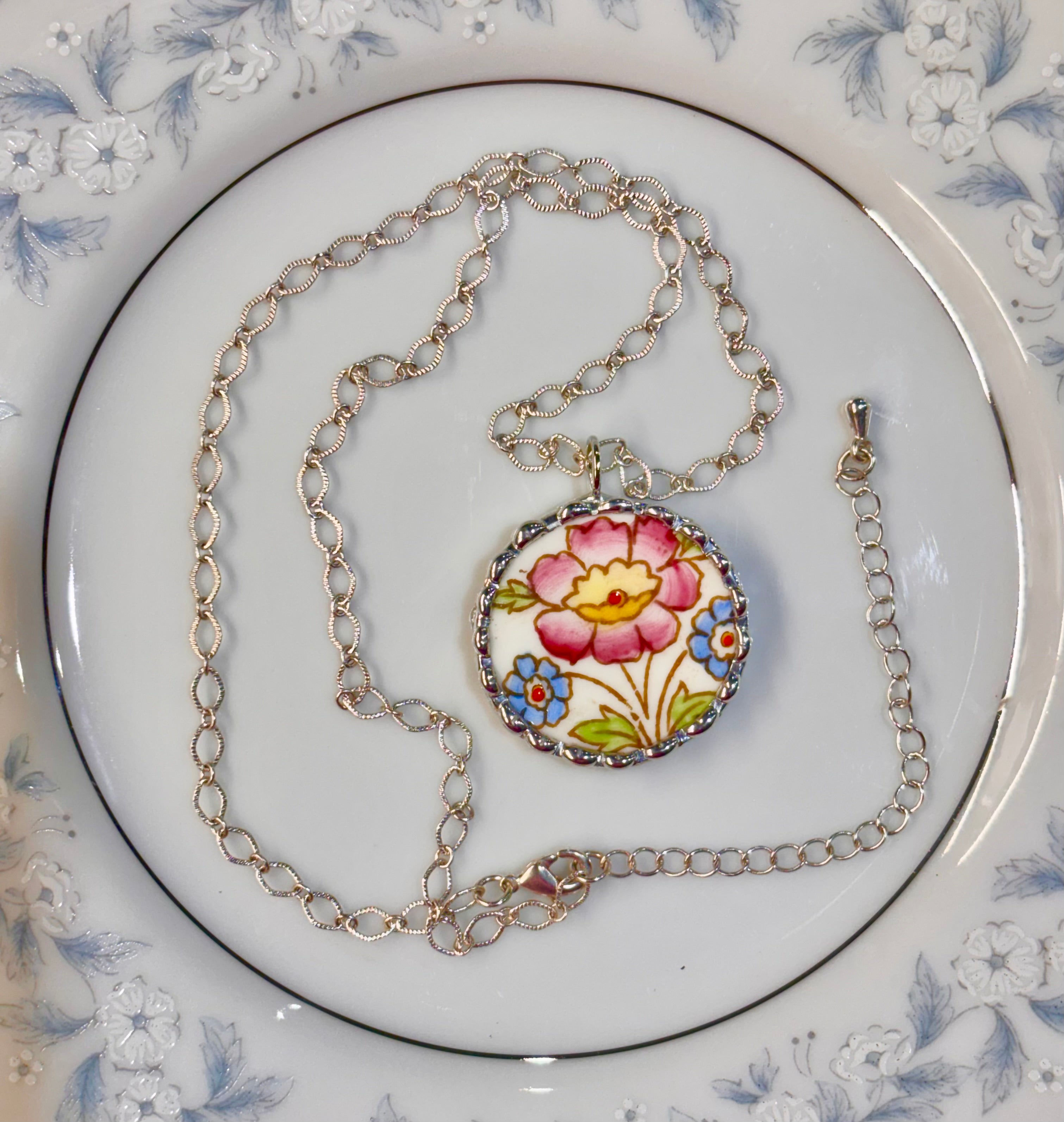 Pink & Blue Floral