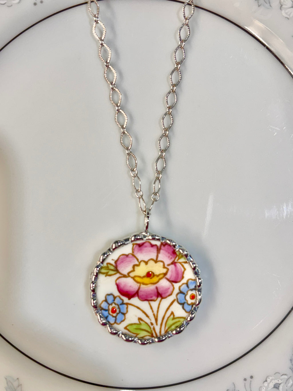 Pink & Blue Floral