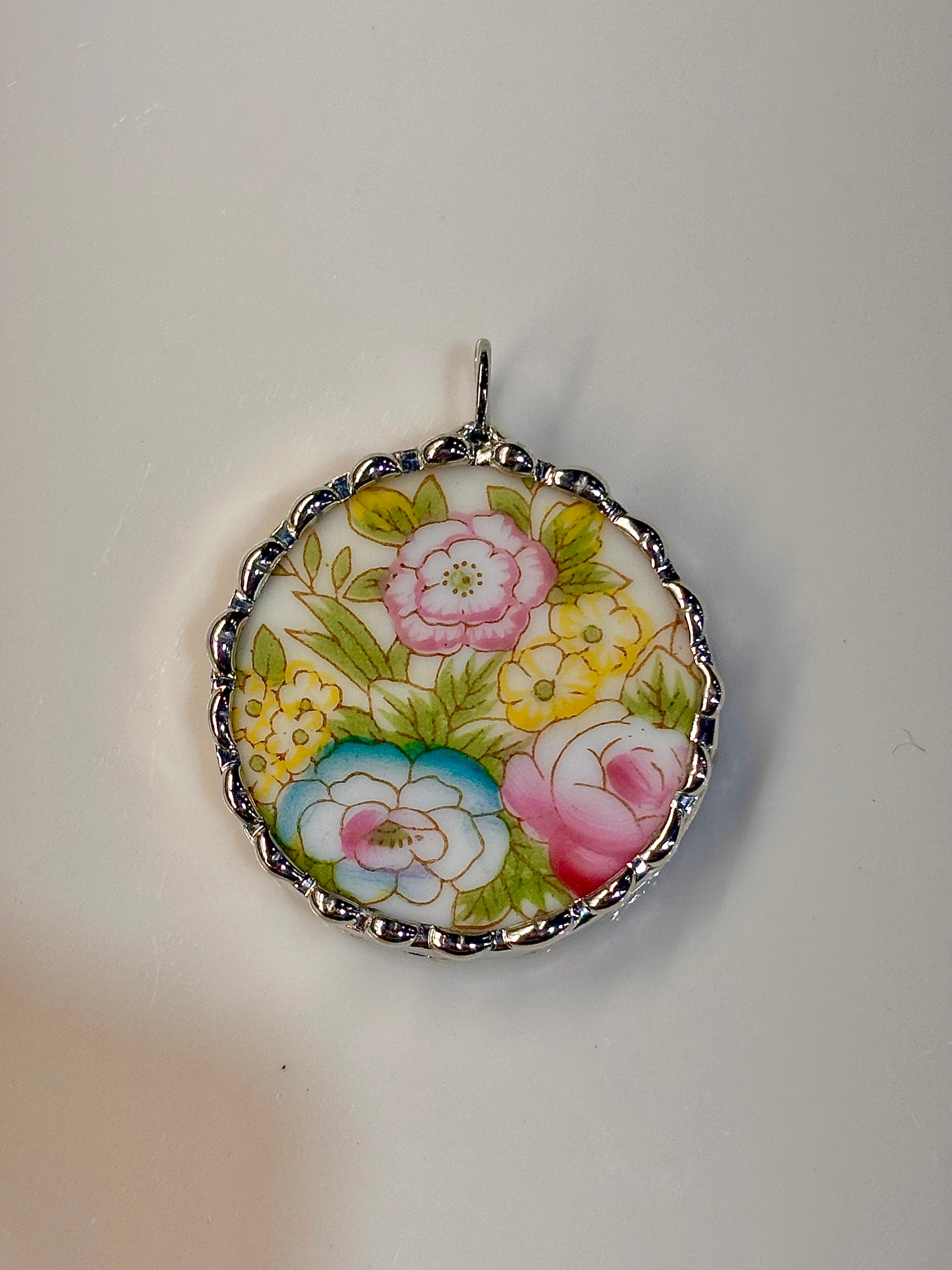 Pink, Blue, and Yellow Floral