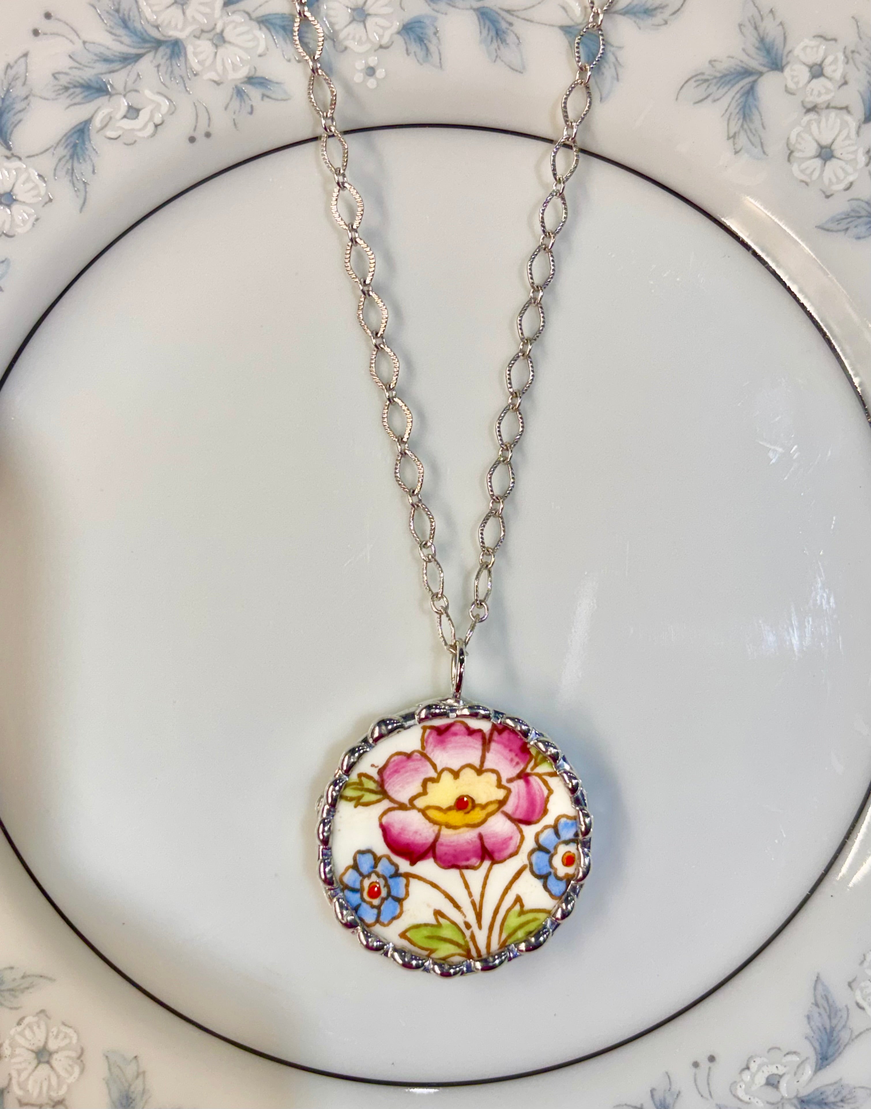 Pink & Blue Floral