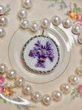 Vintage Purple Floral with texture