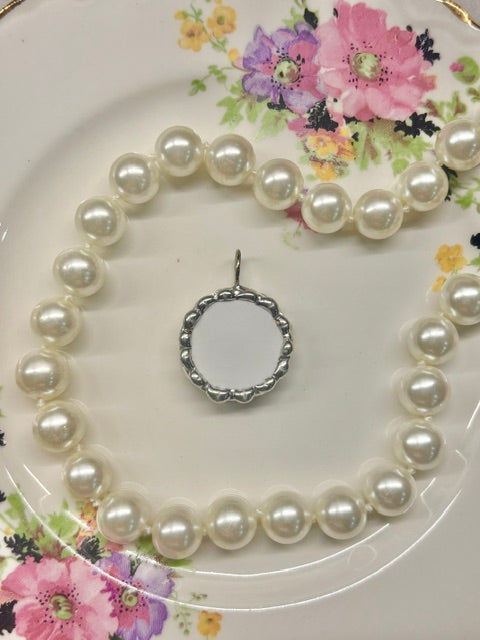 Black and White Steeple Pendant