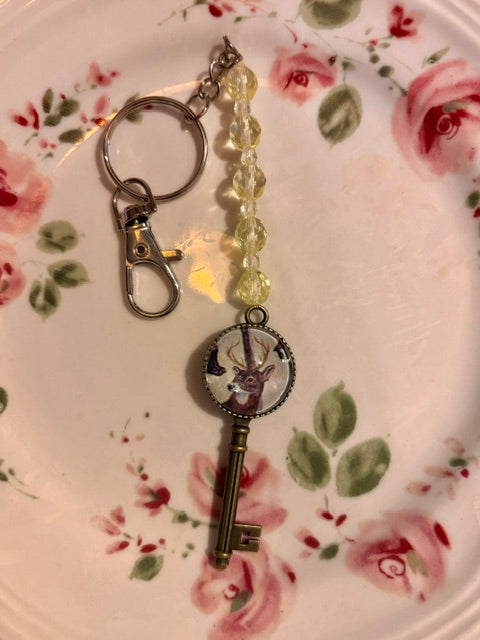 Uranium Deer Post card Key chain