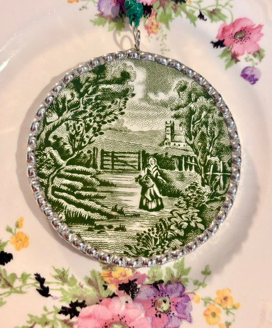 Green and White Ironstone