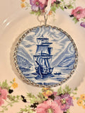 Blue & White Ship
